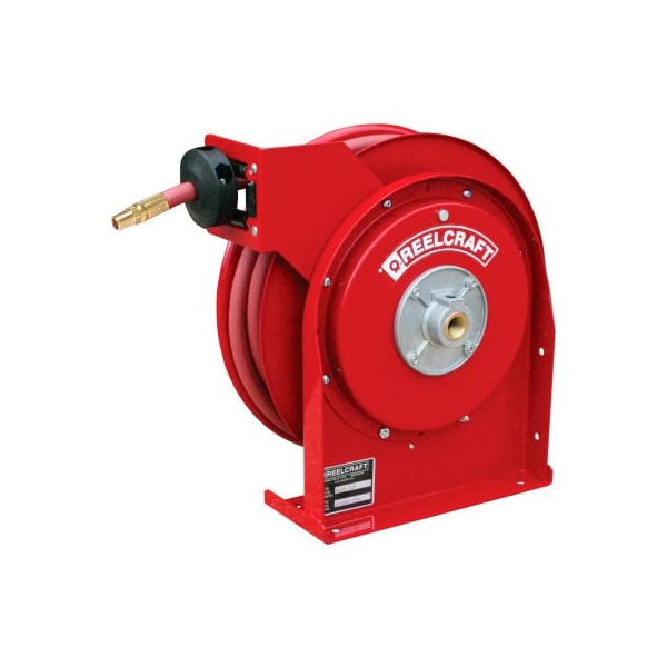 Reelcraft 4420 OLP 1/4"x20' 300 PSI Premium Duty All Steel Spring Retractable Compact Hose Reel 4420 OLP - main